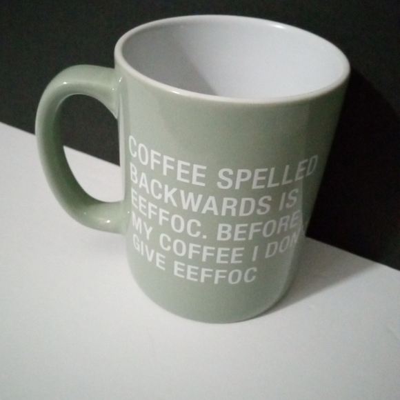Coffee Spelled Backwards 2021 About Face Designs Mug - Picture 3 of 10